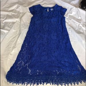 Wonder Nation Blue Lace dress